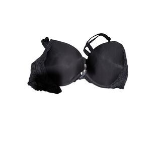 Victoria's Secret 32D/E70 Dream Angels PUSH UP Bra Black NWT